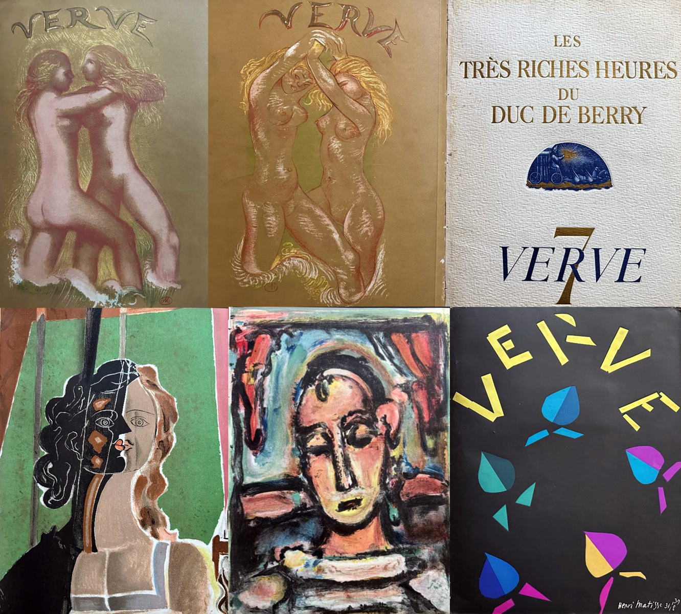 Three issues of Revue Verve: 5/6-7-8. 1939-1940. Braque, Matisse, Leger and others